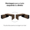 Escritório Completo Diretoria 3 Portas Charuto/Preto - Artany Móveis
