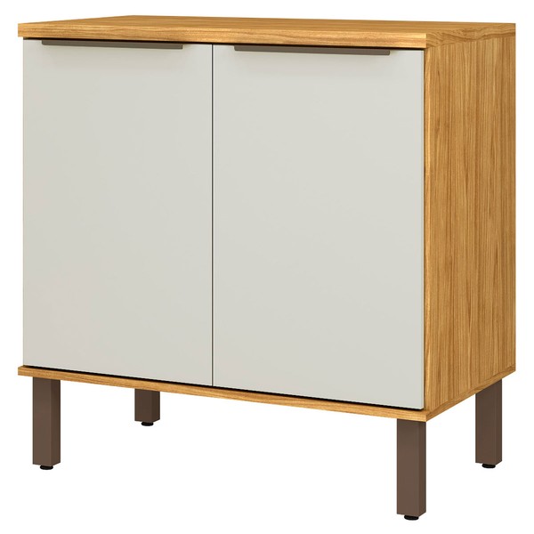 Armário de Cozinha Verace 80 Cm 2 Portas 1 Prateleira Marrocos/Off White - Mx Móveis