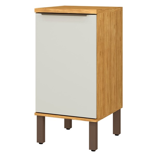 Armário de Cozinha Verace 40 Cm 1 Porta 1 Prateleira Marrocos/Off White - Mx Móveis