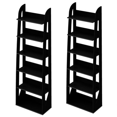 Estante para Livros Floripa 10 Prateleiras Preto  - Pnr Móveis