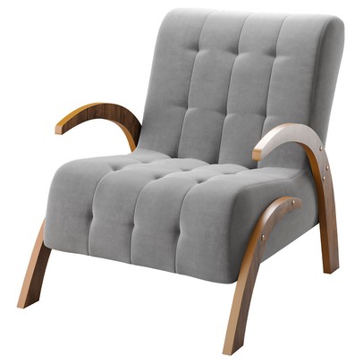 Poltrona Cecilia Seda/Cinza - Vian