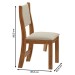 Mesa de Jantar 4 Lugares Siena Mel/Creme - Viero Móveis