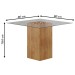 Mesa de Jantar 4 Lugares Siena Mel/Creme - Viero Móveis