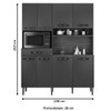 Cozinha Compacta Pratic 8 Portas 1 Gaveta Cinamomo/Off White  - Chf Móveis