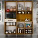 Cozinha Compacta Pratic 8 Portas 1 Gaveta Cinamomo/Off White  - Chf Móveis