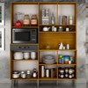 Cozinha Compacta Pratic 8 Portas 1 Gaveta Cinamomo/Grafite  - Chf Móveis