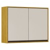 Armário Aéreo Cozinha 80 Cm Eduarda 2 Portas Cinamomo/Off White - Chf Móveis