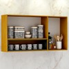 Armário Aéreo Cozinha 120 Cm Eduarda 2 Portas Cinamomo/Off White - Chf Móveis