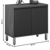Armário de Cozinha Eduarda 2 Portas Cinamomo/Off White - Chf Móveis