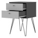 Mesa de Cabeceira Bled 2 Gavetas Off White - Olivar Móveis