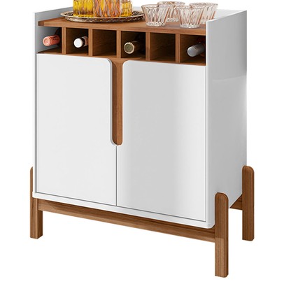 Bar Liz 2 Portas Branco/Cedro - Casa D