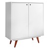 Sapateira 2 Portas Retro Branco - Olivar Móveis
