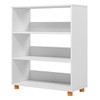 Cômoda Infantil Montessoriano 3 Prateleiras Branco - Olivar Móveis