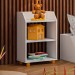 Mesa de Cabeceira Infantil Montessoriano 2 Prateleiras Branco - Olivar Móveis