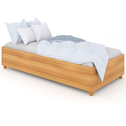 Cama Box de Solteiro Malta Cinamomo - Panorama Móveis