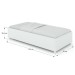 Cama Box de Solteiro Malta Branco - Panorama Móveis