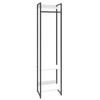 Closet Arara 3 Prateleiras Branco Chess/Preto 19219 - Compace