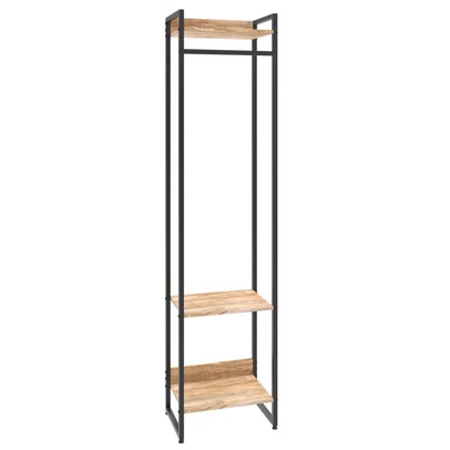 Closet Arara 3 Prateleiras Carvalho/Preto 19219 - Compace