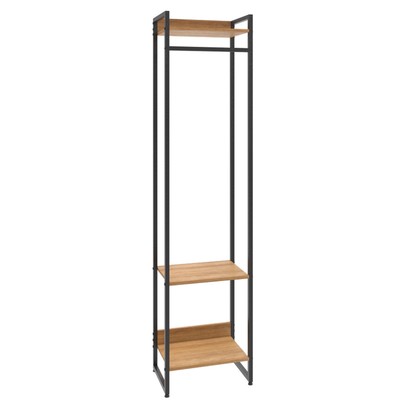 Closet Arara 3 Prateleiras Lâmina Mel/Preto 19219 - Compace