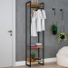 Closet Arara 3 Prateleiras Lâmina Mel/Preto 19219 - Compace