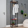 Closet Arara 3 Prateleiras Nogal/Preto 19219 - Compace