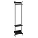 Closet Arara 3 Prateleiras Preto ônix/Preto 19219 - Compace