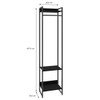 Closet Arara 3 Prateleiras Preto ônix/Preto 19219 - Compace