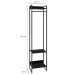 Closet Arara 3 Prateleiras Preto ônix/Preto 19219 - Compace