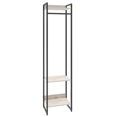 Closet Arara 3 Prateleiras Snow/Preto 19219 - Compace