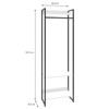 Closet Arara 3 Prateleiras Branco Chess/Preto 19223 - Compace