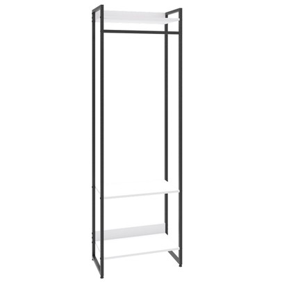 Closet Arara 3 Prateleiras Branco Chess/Preto 19223 - Compace