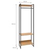 Closet Arara 3 Prateleiras Lâmina Mel/Preto 19223 - Compace