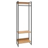 Closet Arara 3 Prateleiras Lâmina Mel/Preto 19223 - Compace