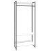 Closet Arara 3 Prateleiras Branco Chess/Preto 19227 - Compace