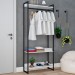 Closet Arara 3 Prateleiras Branco Chess/Preto 19227 - Compace