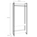 Closet Arara 3 Prateleiras Branco Chess/Preto 19227 - Compace