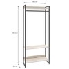 Closet Arara 3 Prateleiras Snow/Preto 19227 - Compace