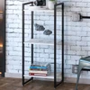 Estante para Livros Dynamica 3 Prateleiras Snow/Preto 19171 - Compace