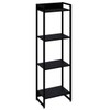 Estante para Livros Dynamica 4 Prateleiras Preto ônix/Preto 19181 - Compace