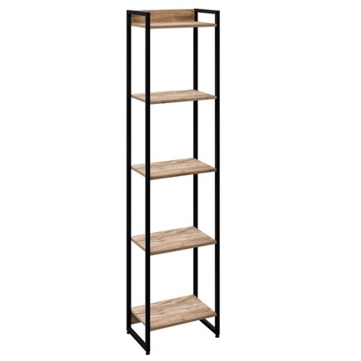Estante para Livros Dynamica 5 Prateleiras Carvalho/Preto 19191 - Compace