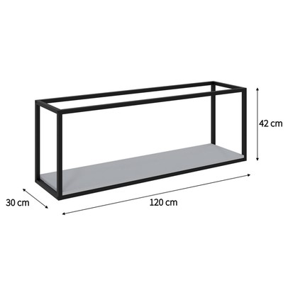 Nicho Decorativo Dynamica Branco Chess/Preto 19201 - Compace