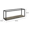 Nicho Decorativo Dynamica Carvalho/Preto 19201 - Compace