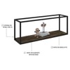 Nicho Decorativo Dynamica Carvalho Dark/Preto 19201 - Compace