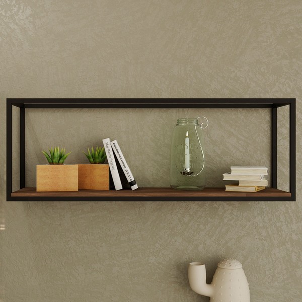 Nicho Decorativo Dynamica Nogal/Preto 19201 - Compace