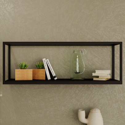 Nicho Decorativo Dynamica Preto ônix/Preto 19201 - Compace