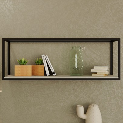 Nicho Decorativo Dynamica Snow/Preto 19201 - Compace