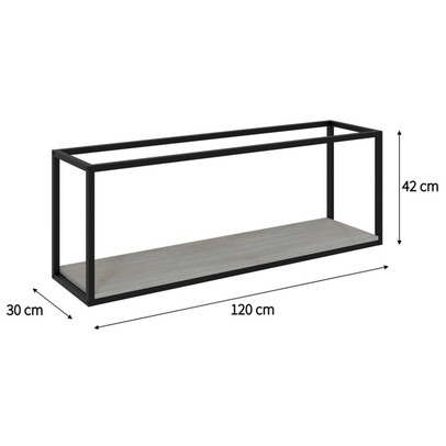 Nicho Decorativo Dynamica Snow/Preto 19201 - Compace