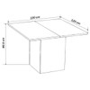 Mesa de Jantar 8 Lugares Lexa Mel/Veludo Cinza 26186 - Viero Móveis