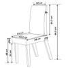Mesa de Jantar 6 Lugares Belinda com Vidro Mel/Nude/Off White - Viero Móveis