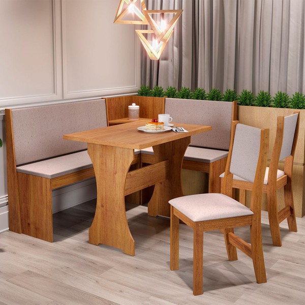 Canto Alemão Mel/Linho Amendoa 26297 - Viero Móveis